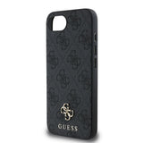 Guess PU 4G Metal Small Logo Case for iPhone 16e 6.1" Grey - GUHMPSE4P4SM4MK