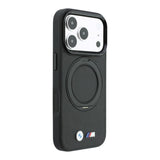 BMW Kevlar Case with 360 MagSafe Ring Stand for iPhone 17/18 Pro 6.3" Black - BMHMP18L26SWTKRSK