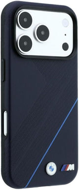 BMW M Tire Track Blue Line Case with MagSafe for iPhone 17/18 Pro Max 6.9" Navy Blue - BMHMP18X26SWPDKV