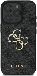 Guess 4G Big Logo Case for iPhone 16 Pro 6.3" Black - GUHCP16L4GMGGR