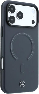 Mercedes Leather 3D MagSafe Case for iPhone 17/18 Pro Max 6.9" Anthracite - MEHMP18X25PEMMOA