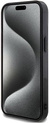 Mercedes Benz Double Layer Crossed Line Case with MagSafe for iphone 15 6.1" Black - MEHMP15S23HRSK