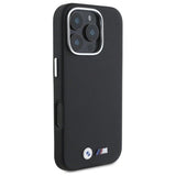 BMW M Series Kevlar Wrapped Metal Logo Case for iPhone 16 Pro Max 6.9" Black - BMHCP16X23PUFWKEV