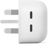 Google 67W Dual USB C Charger Snow UK Plug - GA09856-GB