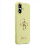 Guess Liquid Silicone 4G Metal Logo Case for iPhone 17 6.3" Yellow - GUHCP17SSC4GLMY