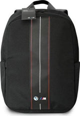BMW Nylon Red Stripe Backpack for 16" Laptop Black - BMBP15COMPVSKR
