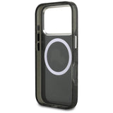 Karl Lagerfeld IML Glitter Karl & Choupette Heads Logo Case with MagSafe for iPhone 17 Pro 6.3" Black - KLHMP17LHMKBKCHOK