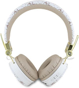 Guess 4G Triangle Round Shape ENC Bluetooth On Ear Headphones White - GUBH70E4PTMH