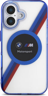 BMW Motorsport IML Circle Case with MagSafe for iPhone 16 6.1" Clear - BMHMP16S23HTPUT