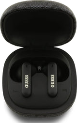 Guess 4G Classic Metal Logo TWS ENC Headphones Black - GUTWST3P4EGK
