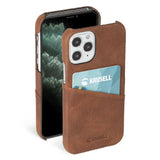 Krusell Sunne Card Cover for iPhone 12 Mini 5.4" Vintage Cognac Case