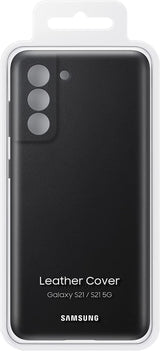 Samsung Galaxy S21 Leather Cover Black - EF-VG991LBEGWW