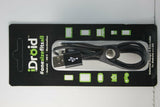iDroid Black 2M 2 in 1 Lightning Micro USB Cable iPhone Samsung iDroid-BK-2M