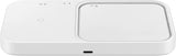 Samsung White 15W Wireless Charging Pad Duo - EP-P5400BWEGEU