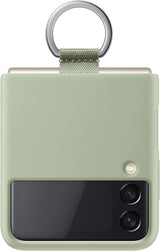 Samsung Galaxy Z Flip 3 Silicone Cover with Ring Green - EF-PF711TMEGWW