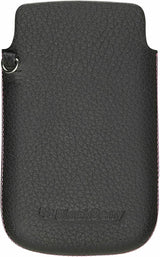 BlackBerry Torch 9800 Leather Pocket Case Black with Pink ACC-32840-202