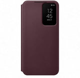 Samsung Galaxy S22 Clear View Cover Burgandy - EF-ZS901CEEGEW