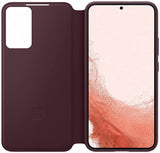 Samsung Galaxy S22 Plus Clear View Cover Burgandy - EF-ZS906CEEGEW