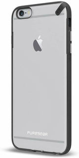 Puregear Slim Shell Case for iPhone 6 6S Plus 5.5" Clear Black 60803PG