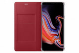 Samsung Original Leather Wallet Cover Case for Galaxy Note 9 - Red