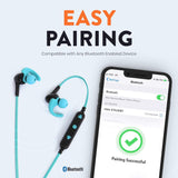 ReTrak Wireless Sports Earbuds Teal - ETAUDBTTL
