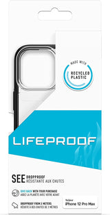 Lifeproof See Case for iphone 12 Pro Max 6.7" Black Crystal Clear/Black 77-83077