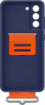 Samsung Galaxy S21 FE Silicone Cover with Strap Navy - EF-GG990TNEGWW