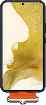 Samsung Galaxy S22 Plus Silicone Cover with Strap Navy - EF-GS906TNEGWW