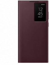 Samsung Galaxy S22 Ultra Clear View Cover Burgandy - EF-ZS908CEEGEW