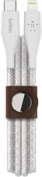 Belkin DuraTek 1.2M USB C to Lightning Cable White - F8J243BT04-WH