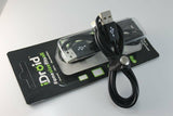 iDroid Black 2M 2 in 1 Lightning Micro USB Cable iPhone Samsung iDroid-BK-2M