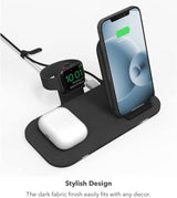 Mophie Qi 15W Wireless Charging Stand+ Black UK Plug - 401305842