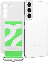 Samsung Galaxy S22 Silicone Cover with Strap White - EF-GS901TWEGWW
