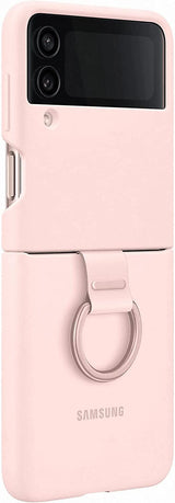 Samsung Galaxy Z Flip 4 Silicone Cover with Ring Pink - EF-PF721TPEGWW