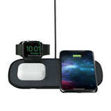 Mophie Qi 7.5W 3 in 1 Wireless Charging Pad Black UK Plug - 409903654