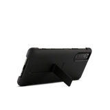Sony Xperia 5 II Black Style Back Cover Case with Stand XQZ-CBAD