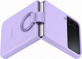 Samsung Galaxy Z Flip 4 Silicone Cover with Ring Bora Purple - EF-PF721TVEGWW