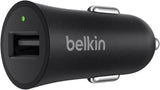 Belkin 18W Boost Charge USB Car Charger with 1.2M USB A to C Cable - BLK