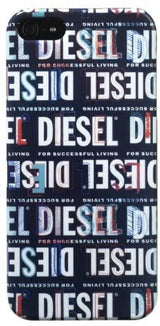 Diesel Allover Snap on Back Cover Case for iphone 5 5S SE Black X01901