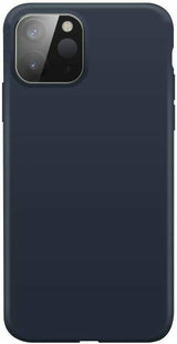 XQISIT Silicone Case for iPhone 12 Mini 5.4" Blue Soft Touch Cover