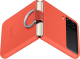 Samsung Galaxy Z Flip 3 Silicone Cover with Ring Coral - EF-PF711TPEGWW
