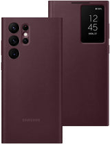 Samsung Galaxy S22 Ultra Clear View Cover Burgandy - EF-ZS908CEEGEW