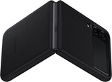 Samsung Galaxy Z Flip 3 Leather Cover Black - EF-VF711LBEGWW