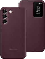 Samsung Galaxy S22 Clear View Cover Burgandy - EF-ZS901CEEGEW