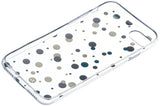 Xqisit Shell Dots Case for Apple iPhone 7 - Clear/Gold /Silver