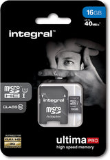 Integral 16GB Ultima Pro Micro SDHC Memory Card Class 10 - INMSDH16G10-40U1