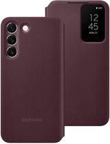 Samsung Galaxy S22 Clear View Cover Burgandy - EF-ZS901CEEGEW