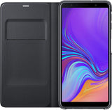 Samsung Black Folio Wallet Cover Case for Galaxy A7 2018 EF-WA750PBEG