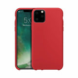 XQISIT Silicone Case for iPhone 12/Pro 6.1" Red Soft Touch Cover