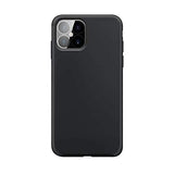 XQISIT Silicone Case for iPhone 12/Pro 6.1" Black Soft Touch Cover